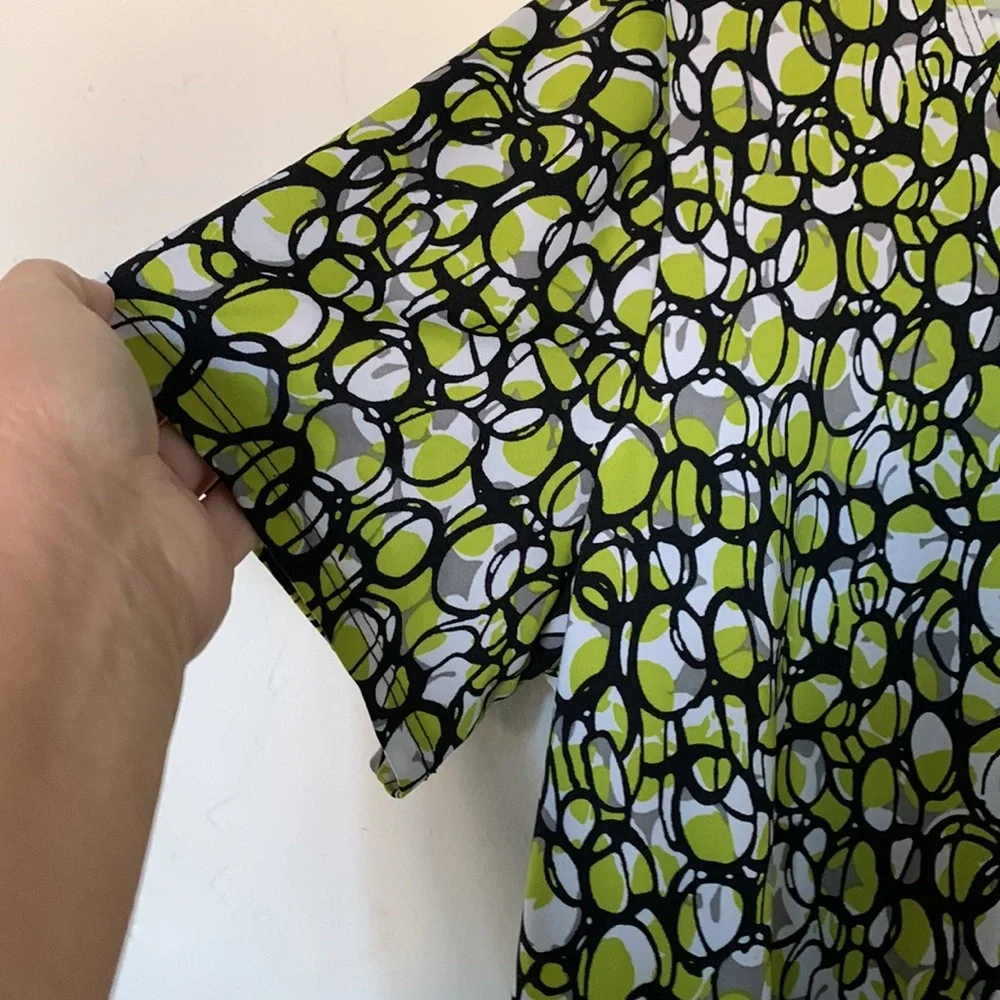 Kim Rogers Green Short Sleeve Top * 1X - Picture 6 of 10